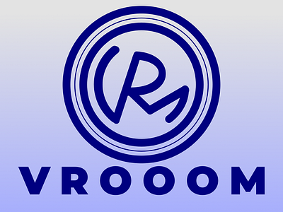 Daily Logo Challenge - Driverless Car Logo: Vrooom dailylogochallenge driverless car logo graphic design logo