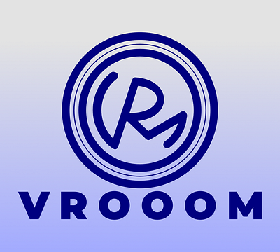 Daily Logo Challenge - Driverless Car Logo: Vrooom dailylogochallenge driverless car logo graphic design logo