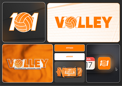 Sports Webapp Logo Design logo sports ui ux volleyball