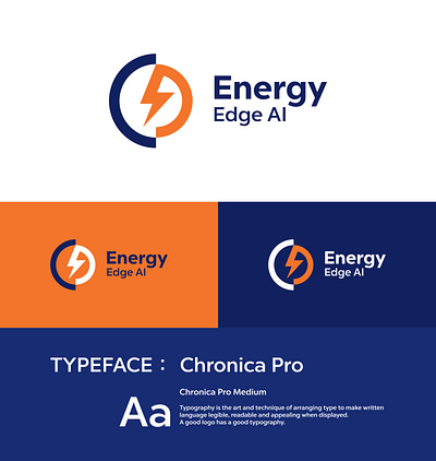 Energy Edge AI Logo Design brand design branding graphic design logo logo design