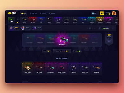 CS:GO - Opening Case casino roulette casino wheel cs go cs go betting cs go roulette cs go site csgo drop skins game cs go game design game interface game ui gaming online roulette open case cs go open cases opening case roulette skins csgo wheel