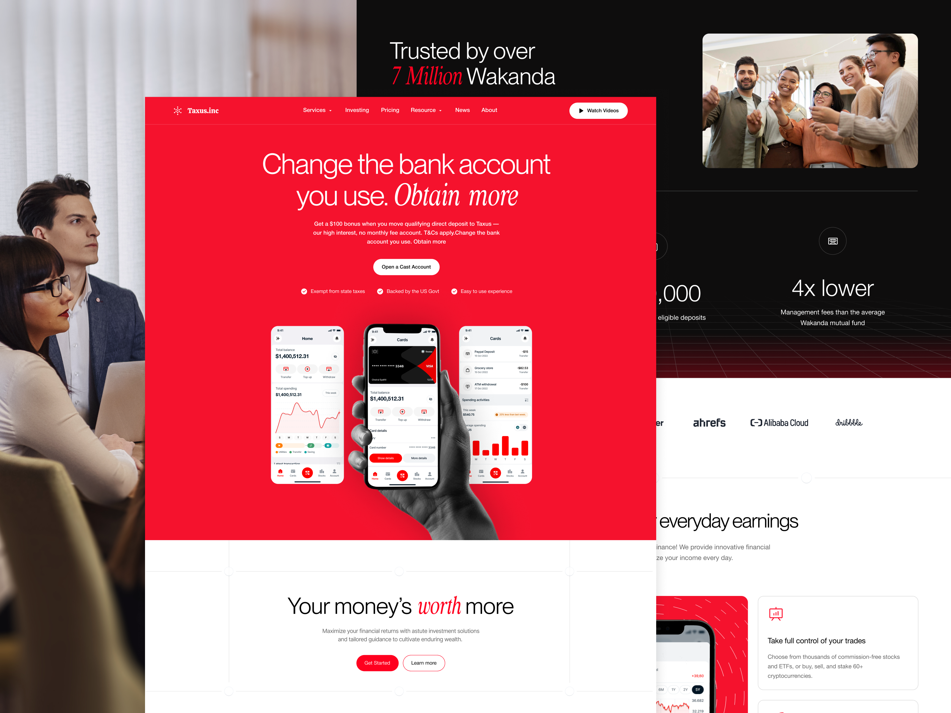 Example of Website Design (5 Pages + Contents)