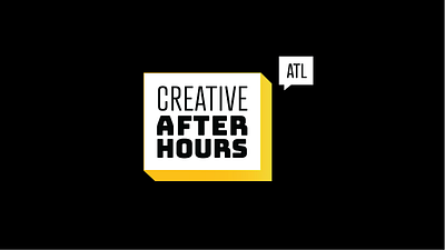 Creative After Hours brand community creative mornings design logo sublogo