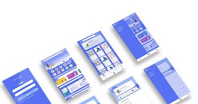 Blue Market apps blue branding dekstop illustration mobile ui uiux website