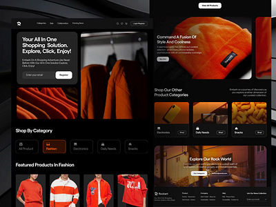 Ecommerce Web 3.0 Website - Animimation dark dark landingpage dark mode design ecommerce electronic fashion home design landingpage product sale dark shop shopify shopping uiux web 3.0 website website dark