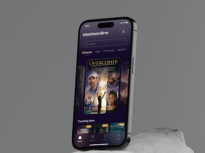 Film UI app dark design film mobile movie ui