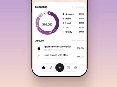 Finance Management App app banking banking app budgeting finance finance app finance management finance manager financial fintech mobile mobile app mobile finance money management personal banking personal finance