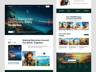 Travel Agency Landing Page Design agency website app design app designer app ui ux design design figma uiux landing page landing page design modern design travel agency travel modern website design traveller website design