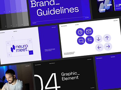 Neuromeet : AI Meeting Transcript - Brand Guidelines ai animation brand brand design brand guideline brand identity branding creative agency graphic graphic design identity identity design layout design logo logo design marketing motion graphic social media visual branding visual identity