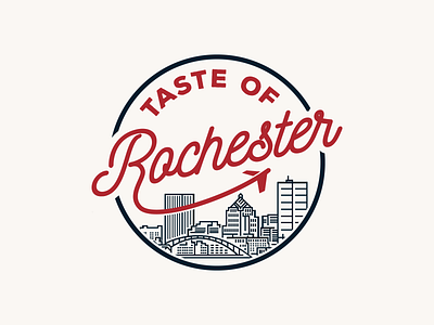 Taste of Rochester brand identity branding logo rochester