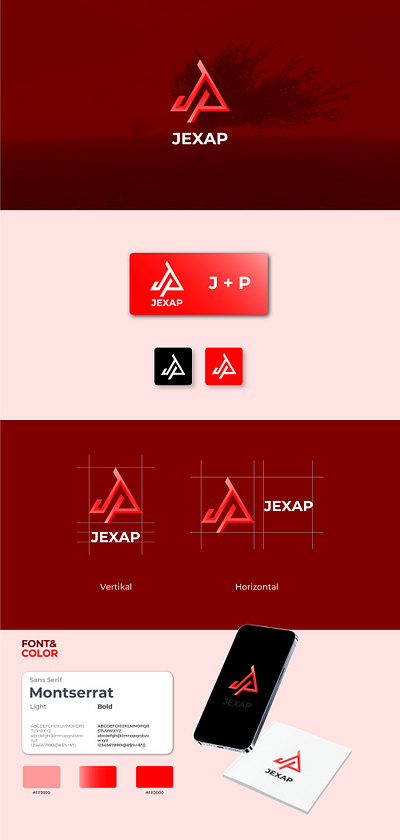 professional logo design company logo business logo - JEXAP brand branding design graphic design identity logo vector