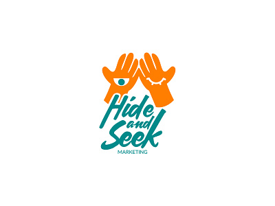 Hide and Seek animation fun logo marketing vibrant