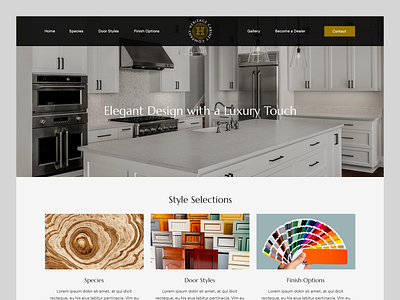 Heritage Cabinet Company // Web Design cabinet furniture home interior interior design top table web design