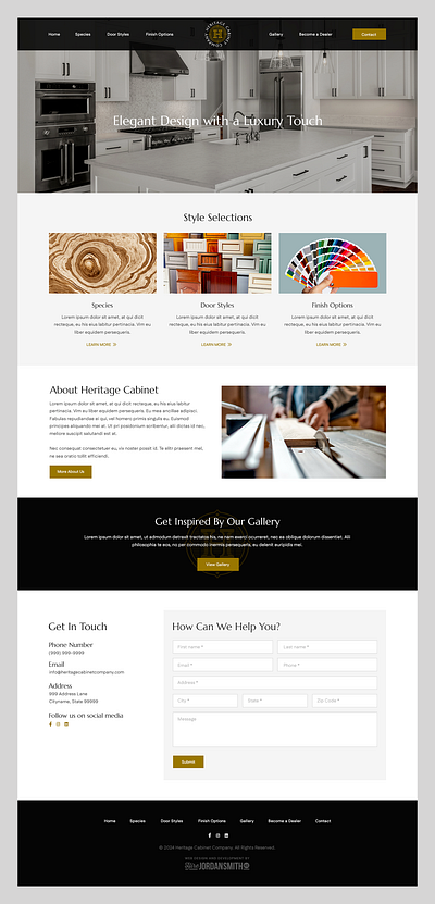 Heritage Cabinet Company // Web Design cabinet furniture home interior interior design top table web design