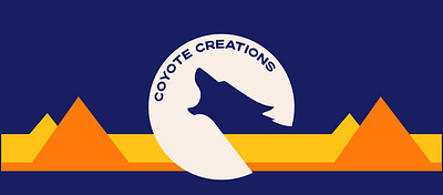 Coyote Creations brand design brand identity branding coyote icon logo logo design