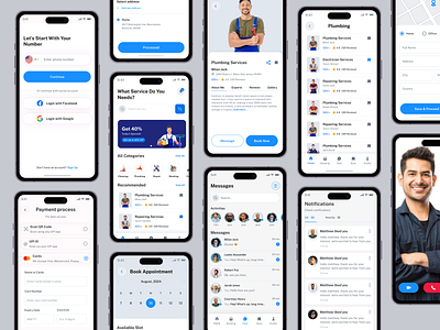 Home Service Mobile App beauty app booking app cleaning service handyman home repair home service home service app home service mobile app home services ios app on demand service plumber plumber app plumber service plumbing app plumbing service service app service provider