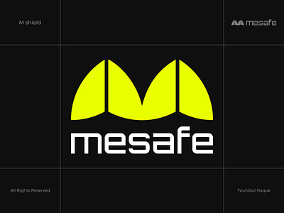 cyber security logo and brand identity ai brand brand identity branding crypto cyber identity logo logo design m m logo privacy protection secure security shield technology visual identity