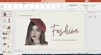 Fashion- PPT template video