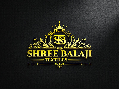 Luxury Logo Design for Shree Balaji Textiles 3d logo balaji logos creative logo garments logo logo logo design logo desing logo maker logos men logo men wear logo monogram logo sbt logo shree logo stb logos textiles textiles logo tshirt logo