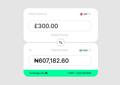 Currency Exchange exchange pounds widget