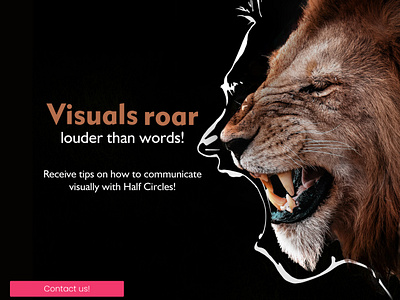 Let Your Visuals Roar Louder With Half Circles Media! branding digital marketing graphic design illustration social media