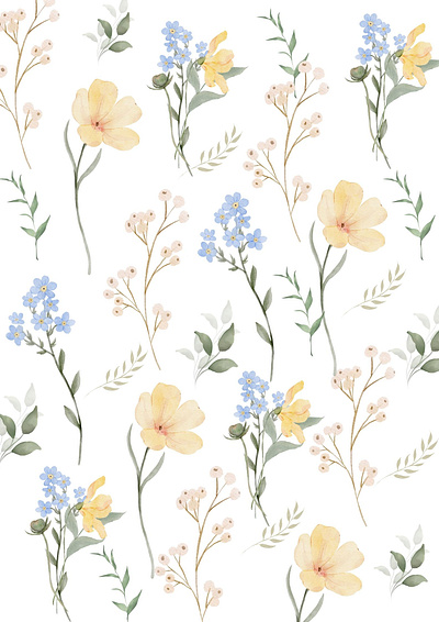 Vintage floral pattern design digitalpaperpattern graphic design illustration vector