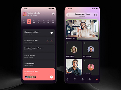 Premier Video Meeting App chat conceptual meeting google meet live stream live video meeting room meeting ui online meeting product room chat schedual schedule video chat video communication zoom