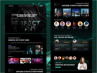 🎉Occurio : Find Your Perfect Event 3d animation event bookong event management events motion graphics ui uiux ux website