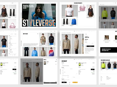 Styleverse - Fashion Shop Website app branding design ecommerce fashion graphic design illustration logo shop shopping typography ui ux vector