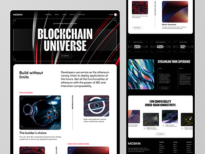 Blockchain Website blockchain blockchain website design landing page ui web web design webdesign website