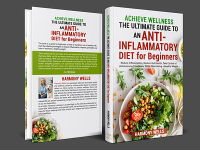 An Anti-Inflammatory Diet for beginner- Book Cover Design adobe photoshop amazon book cover an anti inflammatory diet anti inflammatory art design autoimmune book cover book cover design diet ebook ebook cover editorial gut health illustration inflammatory kindle cover unique