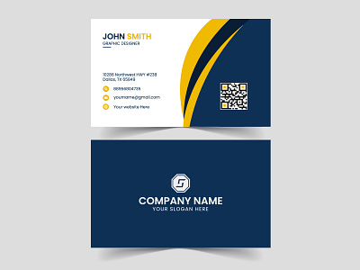 Corporate Professional Creative Minimal Business Card address card bio card brand design branding business business card card company corporate creative design elegant graphic design illustrator minimal professional template via