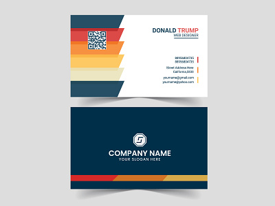 Corporate Professional Creative Minimal Business Card address card bio data brand design branding business business card card company corporate creative design elegant graphic design illustrator minimal professional template via