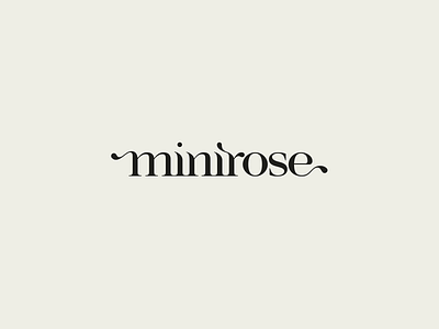 Minirose - Logo design animation branding concept creative studio design logo minimalist motion