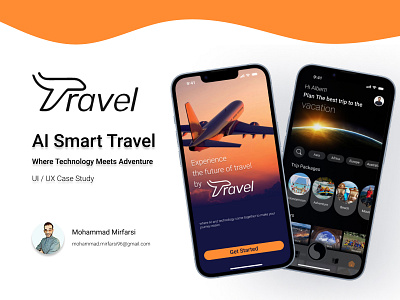 AI - Smart Travel App ai app app design application case study figma magazine mobile smart travel store travel travel app travel mobile trip ui ui design ui designer ui ux case study ux ux designer