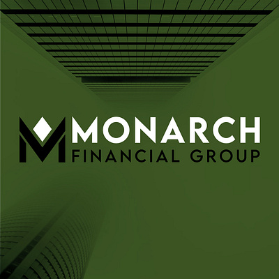 Monarch Logo Design brand brand development branding business finance graphic design icon investing investment logo logomark management minimalism money royalty securities strategy trading visual identity wall street