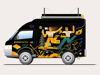 Connection Car architecture bali black branding business cable car computer design digital editorial human icon illustration indonesia laptop logo people ui vector