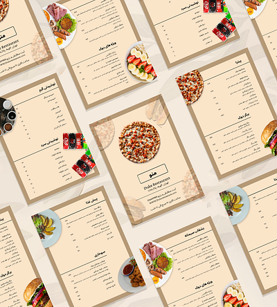 Restaurant Menu design illustration ui ux