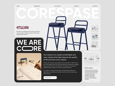 Website Design design furniture typography ui ux