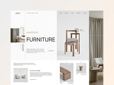 Website Design design furniture typography ui ux