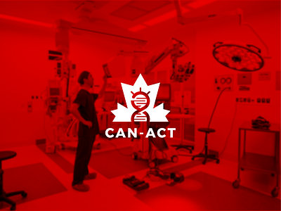 CAN-ACT Logo Design canada logo clinic logo creative logo dna logo health logo icon logo logo medical clinic logo medical logo modern logo