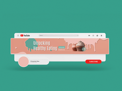 YouTube banner branding design illustration