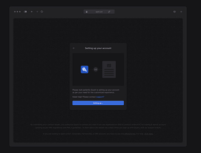 Quant login flow (wip) app design branding design graphic design illustration logo product design ui uidesign ux
