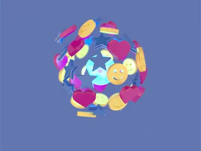 Stick together 3d 3danimation 3dicons animation icons party