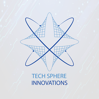 Tech related logo for "Techsphere Innovations" artificial intelligence bangladesh branding design graphic design graphics design logo logo design technology