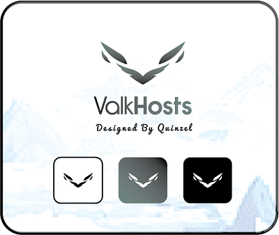 ValkHost Logo graphic design logo