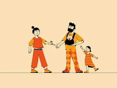 Handing the keys to a new place 2d 2dillustration animation character characterdesign characters graphic design motion graphics