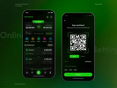 Online Betting App UI/UX Design bet app betting casino dark ui e soprts football app gambling gaming gaming app mobile app online betting online casino sport app sport product sports sports book ux