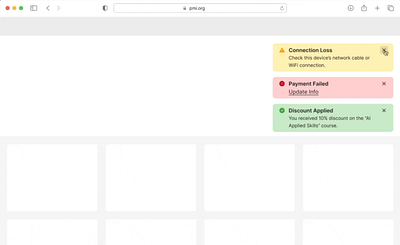 Design System IxD - Toast Animation (Click to view) component design system interaction design ixd motion motion graphics user interface variant visual design