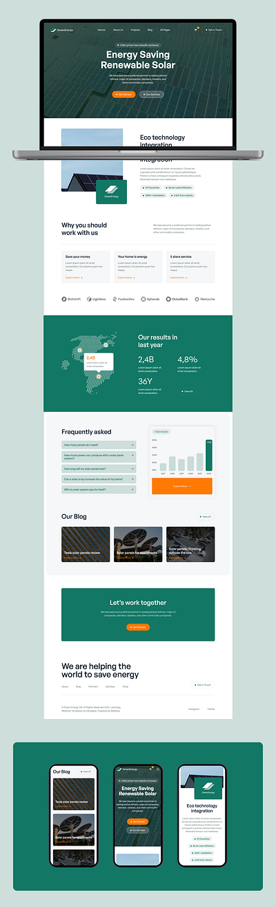 Green Energy cms solar template figms design green energy webflow template proffesional design responsive design solar panels ui design webdesign webflow webflow design webflow designers website design website designers